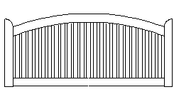 Zeichnung Rahmenfeld gotischer Bogen(2518 Byte)