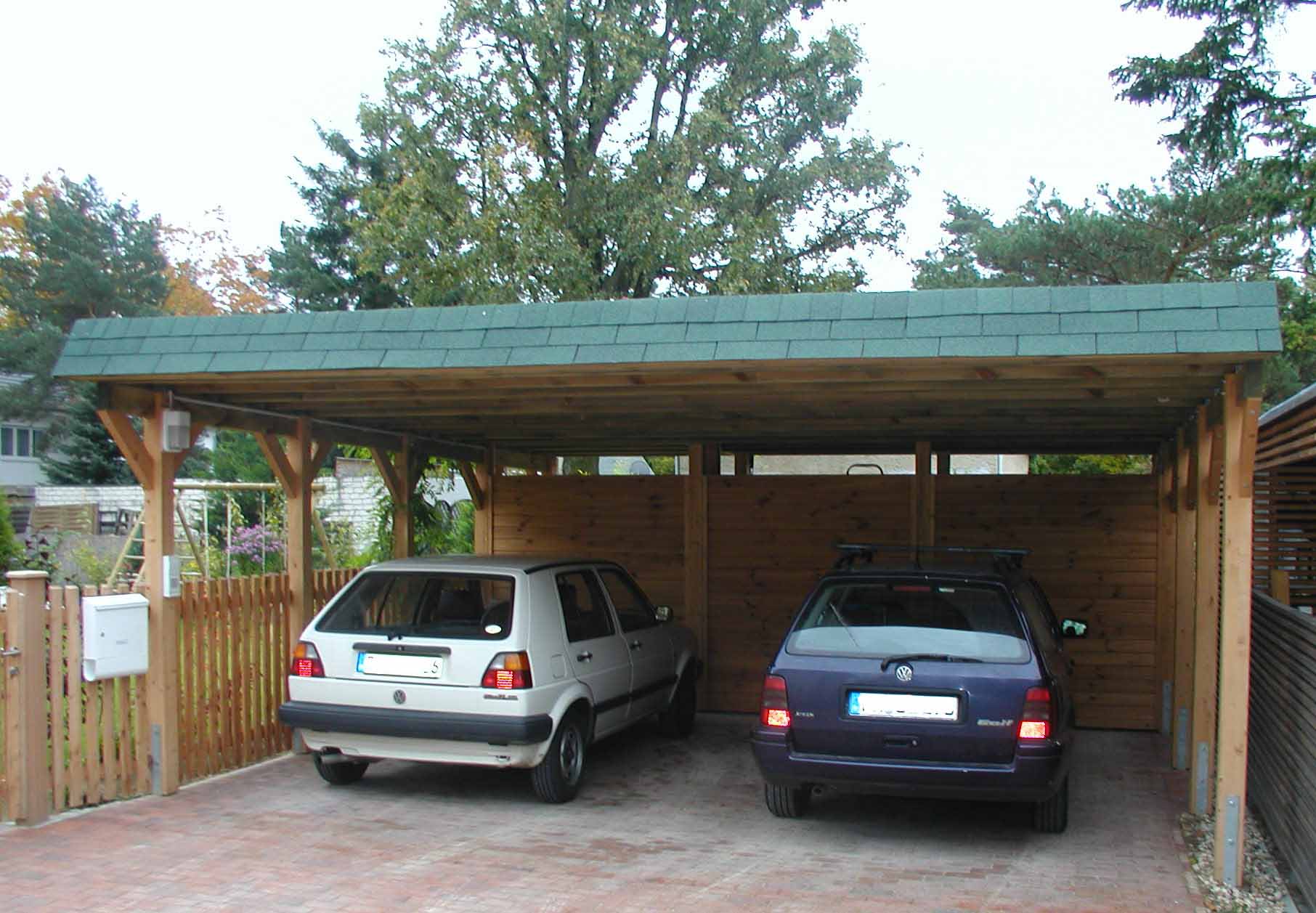 Doppelcarport aus Leimholz